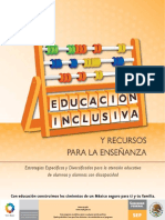 Educacion Inclusiva y Recursos Para La Enseñanza