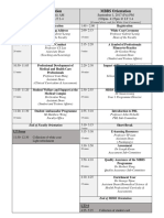 MBBS OrientationsRundown