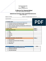 Doña Asuncion Lee Integrated School: Senior High School Early Registration Data