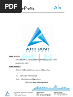 Ompany Rofile: Head Office - Arihant Buildcon