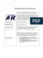 Control Process For Tool of Maintenance