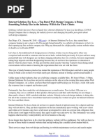 Internet Solutions For Less, a Top Rated Web Design Company, is Doing Something Nobody Else in the Industry Will do for Their Clients