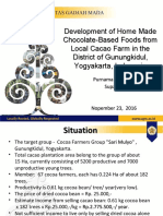 Development of Home Made Chocolate-Based Foods From Local Cacao Farm in The District of Gunungkidul, Yogyakarta, Indonesia