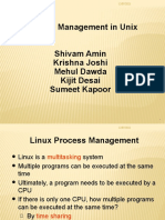 Presentation On Prcosess Managemnt in Unix