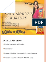 Swot Analysis of Kurkure: Submitted by Mithila Wandhare (D 21) Sneha Shrivastava (D 51)
