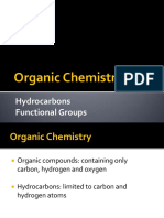 Organic Chemistry: Hydrocarbons Functional Groups