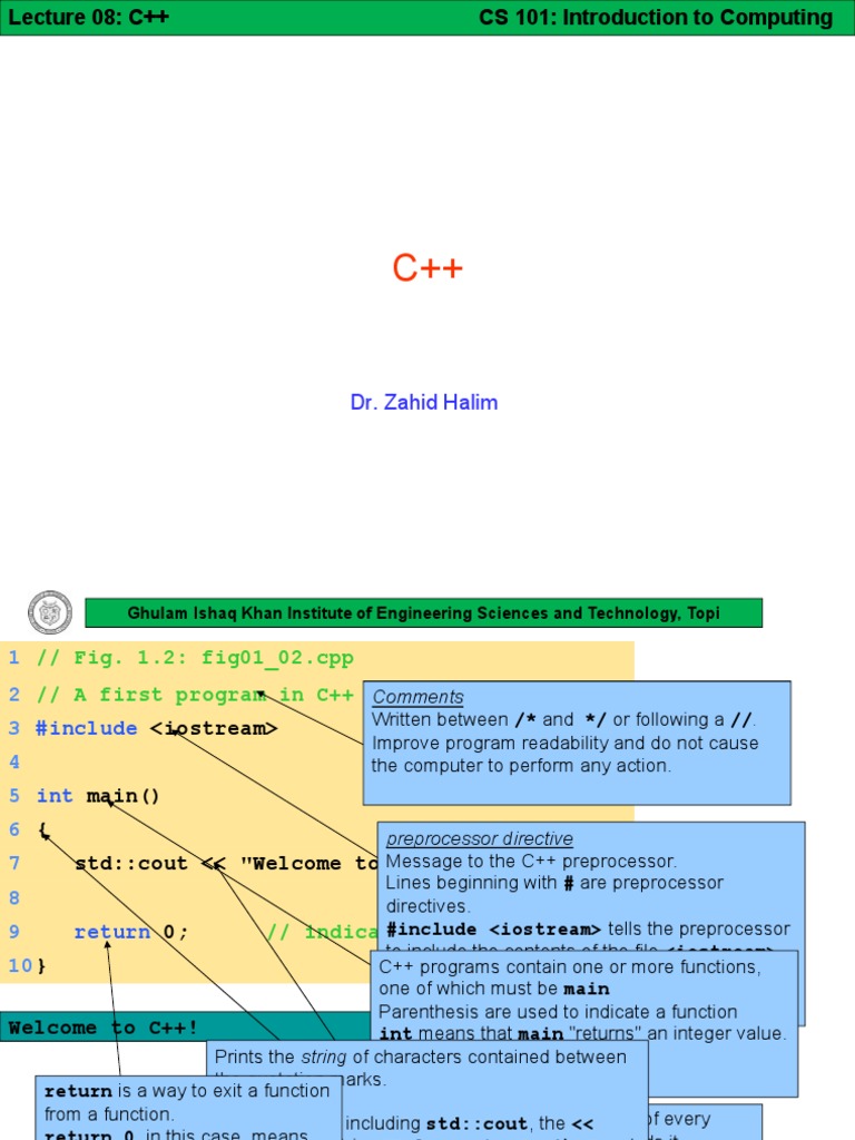 ITC Lect 08 (C++ - II) | PDF | Integer (Computer Science) | Data Type