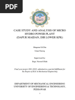 Case Study of Micro Hydro Power Plant PDF