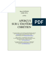 Apercus Sur L'esoterisme Chretien (Guenon Rene) PDF