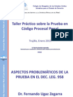 Aspectos Problemáticos de La Prueba en El Dec. Leg.958