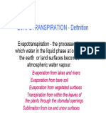 C Evapo Transpiration
