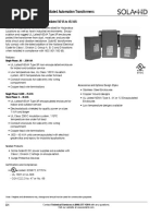 Automation Transformers - Non-Ventilated 50 VA To 45 kVA