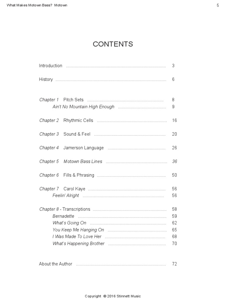 Motown Inside | PDF | Bass Guitar | String Instruments