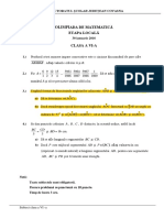 2016 Matematica Locala Covasna Clasa a via Subiectebarem