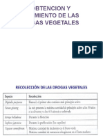 Sesión 9 Obtencion y Tratamiento de Las Drogas Vegetales