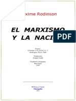 El-Marxismo-Y-La-Nacion Rodinson PDF