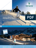 Winterprospekt Hotel Schwaigerhof in Österreich, Skiurlaub in Schladming Rohrmoos mitten in Ski amadé