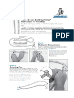 Class I Double Braid Eye Splice Instructions For New Rope: Marking The Measurements