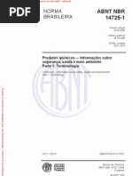 ABNT NBR 14725-1 2009 Versão Corrigida 2010