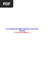 Ar Condicionado Split Samsung Virus Doctor Manual