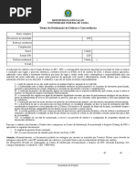 Termo de Declaração de Concordância e Veracidade