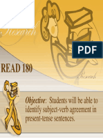 READ 180: Objective: Students Will Be Able To
