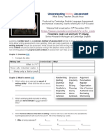 Understanding WRITING Assessment Webinar 3