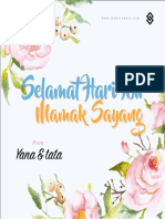 Selamat Hari Ibu: Mamak Sayang