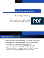 Wireless Communications: Instructor: Nguyen Le Hung