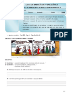 Lista de Exercícios Gramática PDF