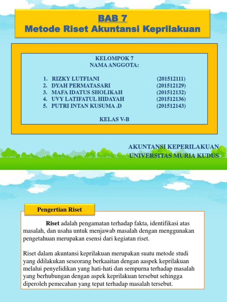 Metode Riset Akuntansi Keperilakuan | PDF | Sains & Matematika | Komputer