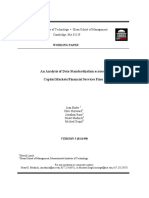 An Analysis of Data Standardization Across A Capital Markets/Financial Services Firm