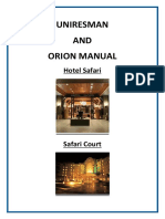 Uniresman AND Orion Manual: Hotel Safari