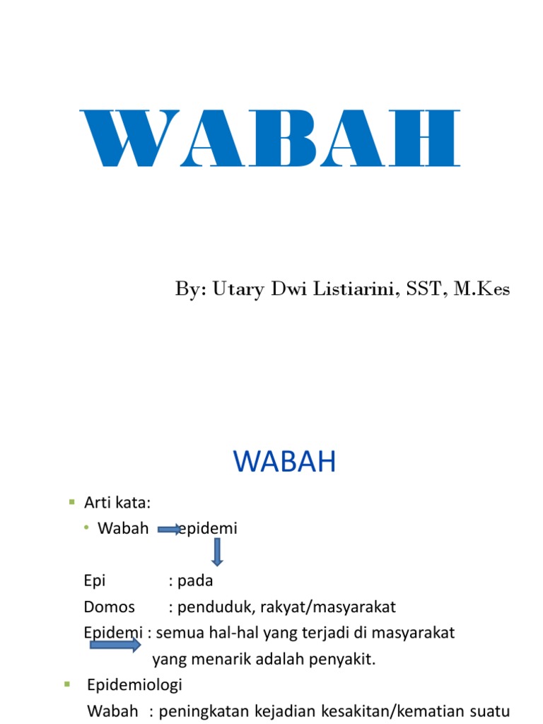 Pengertian dan Jenis Wabah Penyakit | PDF | Sains & Matematika