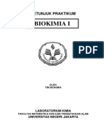 Petunjuk Praktikum Biokimia I