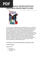 Pet Pre Form Pet Resin Pet Recycling Technology Book PDF