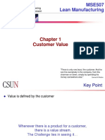 Customer Value in Lean Manufacturing