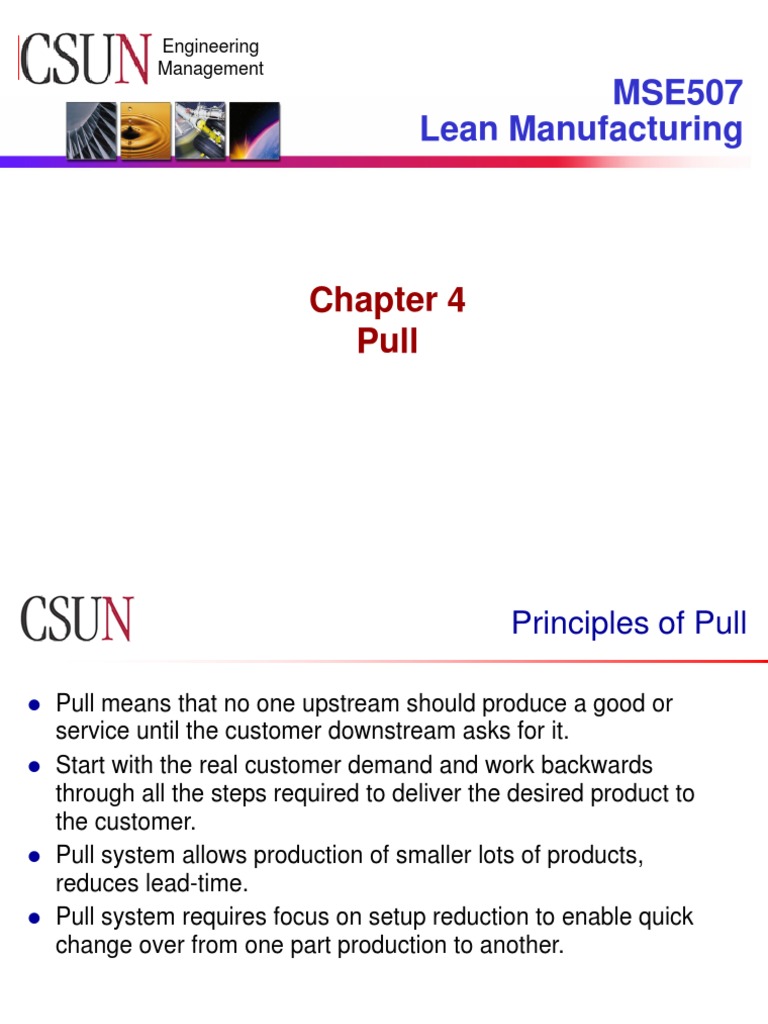 07 - Chapter 4 - Pull | PDF | Lean Manufacturing | Inventory