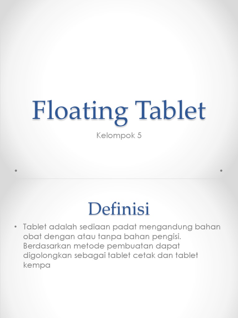 Floating Tablet Ppt