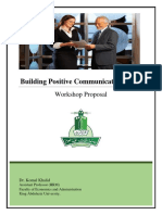 Building Positive Communication Skills Proposal