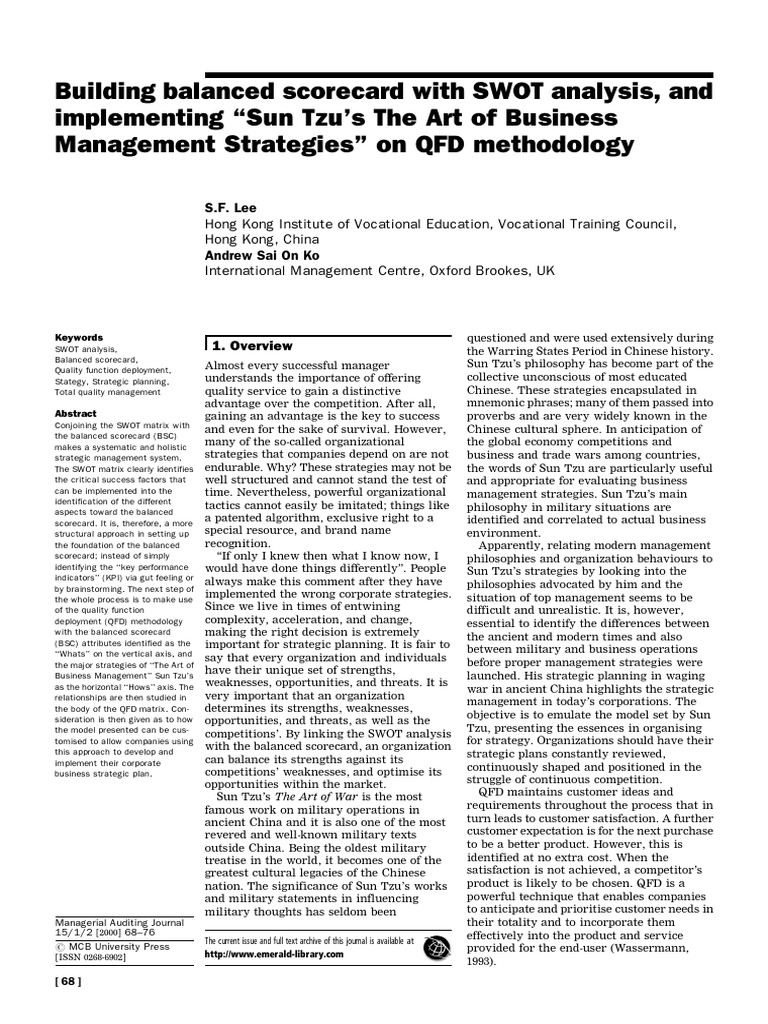 Strategic Management with SWOT | PDF | Strategic Management | Swot Analysis