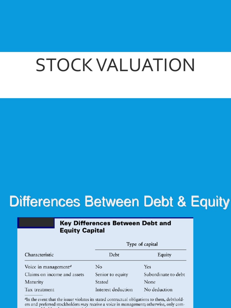 Stock Valuation Pdf Stock Valuation Valuation Finance