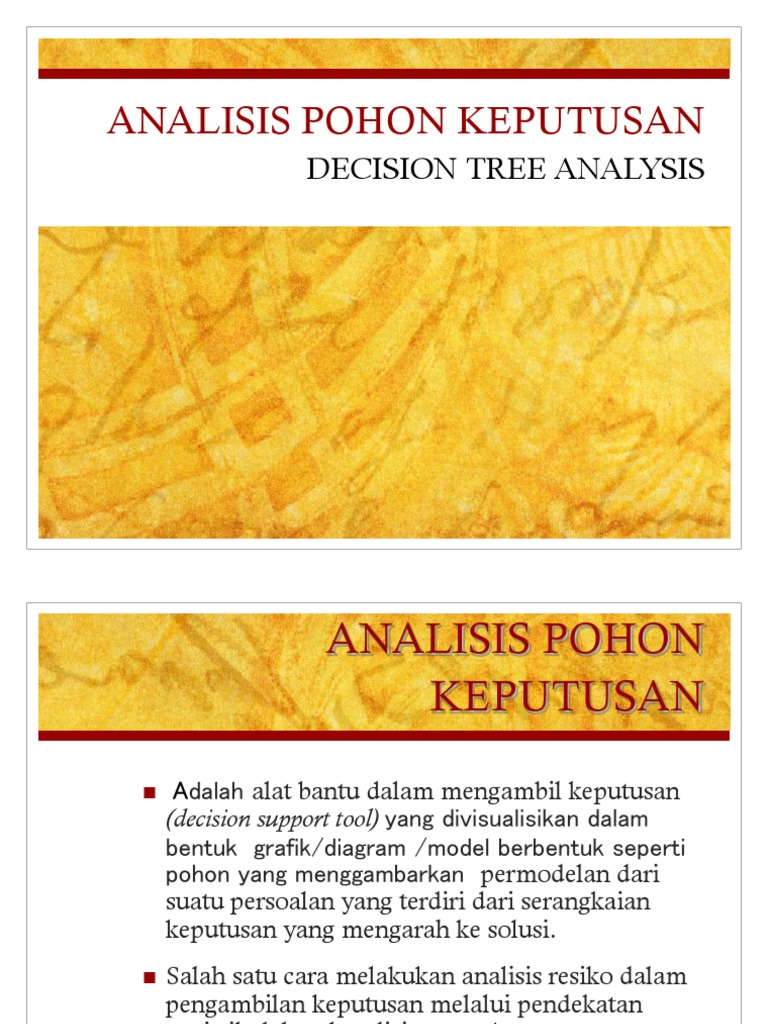Decision Tree Analysis | PDF | Metode & Bahan Ajar