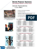 High Voltage Cable Terminations & Joint Kits, LV, 3.3 33kV SPS Catalogue