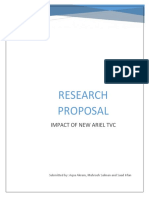 Research Proposal: Impact of New Ariel TVC