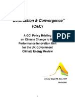 GCI C&C Submission to Performance and Innovation Unit [PIU] Report to UK Cabinet Office on Climate change
