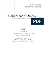 Soal UN SMK 2013-2014 Matematika - Kel. Teknologi