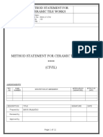 129036222 Method Statement for Ceramic Tile Works