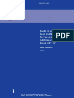 F An T A: Guide To Screening For Food and Nutrition Services Among Adolescents and Adults Living With HIV