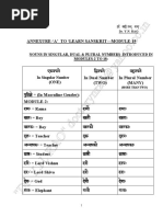 Annexure 'A' To ' Learn Sanskrit Module 19' Round 7